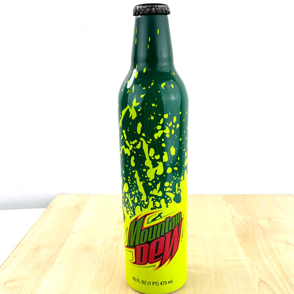 Mountain Dew Green Label Art Splish Splash 16oz Full Bottle - Picture 1 of 11